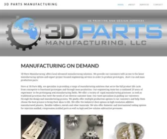 3Dpartsmfg.com(3D Printing Services Indianapolis) Screenshot