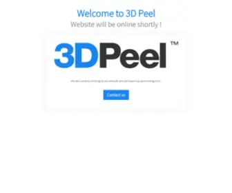 3Dpeel.com(Solutions for healthcare and lifescience industry) Screenshot