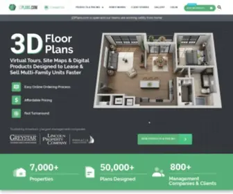 3Dplans.com(3D Floor Plans Renderings) Screenshot