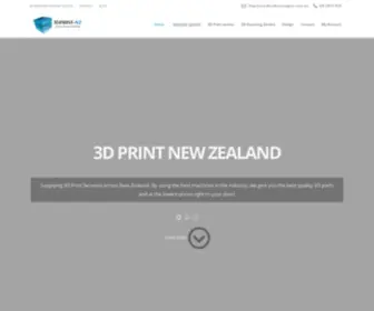 3Dprint-NZ.com(3D Print Service New Zealand) Screenshot