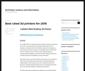 3Dprinterbank.com(Just another WordPress site) Screenshot