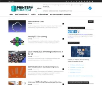 3Dprinterchat.com(3D Printing News Directly From The Industry) Screenshot