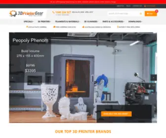 3Dprintergear.com.au(3D Printer Gear) Screenshot