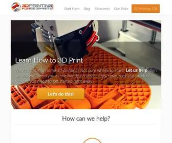 3Dprintingforbeginners.com(3D Printing for Beginners) Screenshot