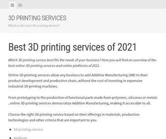 3Dprintingservice.com(3d printing services) Screenshot