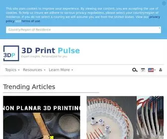 3Dprintpulse.com(3D Print Pulse) Screenshot