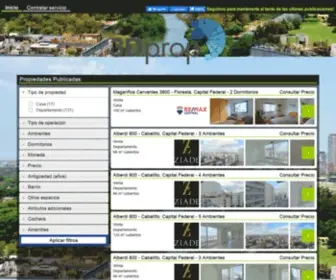 3Dprop.com.ar(3Dprop guardia inmobiliaria virtual) Screenshot