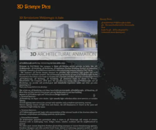 3Dsciencepics.com(3D Science Pics And Information) Screenshot