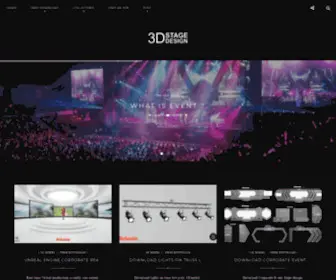 3Dstagedesign.com(Stage design) Screenshot