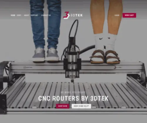 3Dtek.xyz(CNC Routers) Screenshot