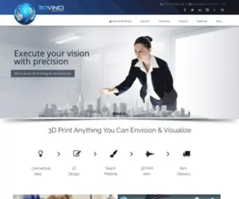 3Dvincicreations.com(3DVinci Creations) Screenshot