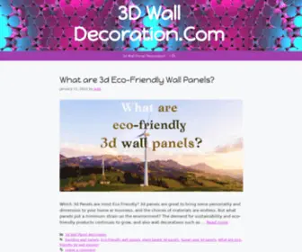 3Dwalldecorations.com(3D Wall) Screenshot