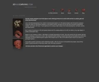 3Dwaxcarving.com(3D Jewelry design) Screenshot