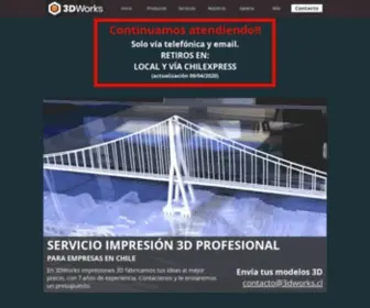 3Dworks.cl(Servicio de impresión 3D en Chile) Screenshot