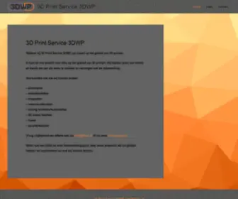 3DWP.nl(Uw expert op het gebied van 3D printen) Screenshot