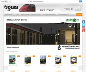 3Dzug.de(3DZUG Startseite) Screenshot