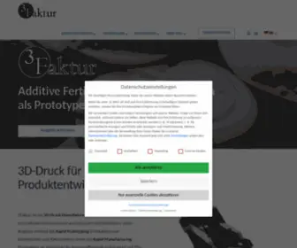 3Faktur.com(3D-Druck Service & Rapid Prototyping) Screenshot