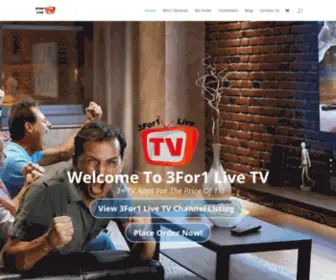 3For1Livetv.com(3For1 Live TV Services) Screenshot