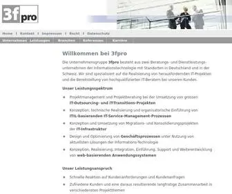 3Fpro.com(3f Unternehmensberatung GmbH) Screenshot