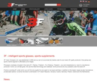 3Fvision.com(Intelligent sports glasses) Screenshot