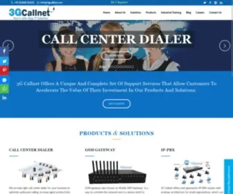 3Gcallnet.com(Call Center Dialer Service Provider) Screenshot