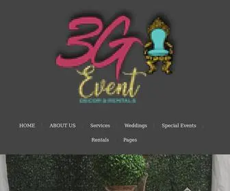 3Geventdecor.com(3G Event Decor & Rentals) Screenshot