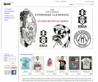 3Grandstore.com(T-shirts, shirts, sweatshirts and accessories) Screenshot