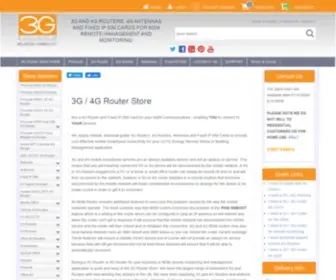3GrouterStore.co.uk(3G / 4G Router Store stocks a wide range of 3G Routers and 4G Routers for next day UK delivery) Screenshot