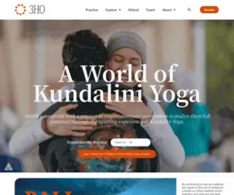 3HO.org(Experience Kundalini Yoga with 3HO International) Screenshot