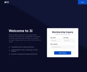 3Icap.com(Membership Inquiry) Screenshot