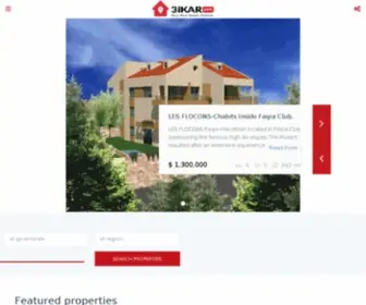 3Ikar.com(Real Estate Listings for Lebanon) Screenshot
