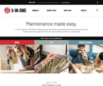 3Inone.com(Cleans, Lubricates, and Protects) Screenshot