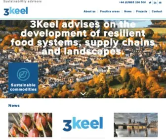 3Keel.com(Sustainability advisors) Screenshot