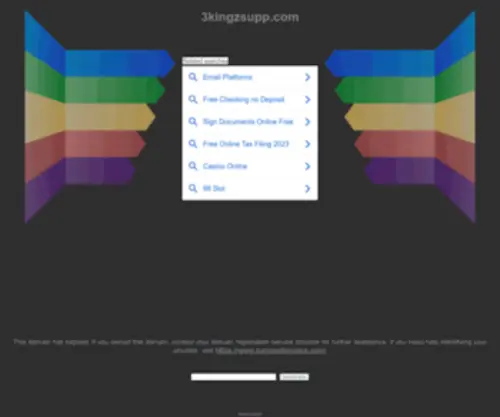 3Kingzsupp.com(Just another WordPress site) Screenshot