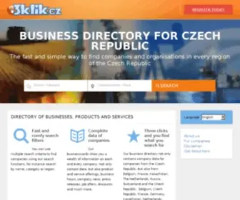 3Klik.cz(Find and click Czech companies in three steps) Screenshot