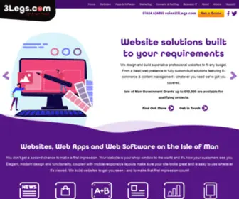 3Legs.com(Isle of Man Web Design Agency) Screenshot