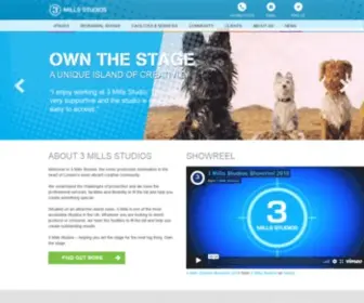 3Mills.com(Film an TV Studios London) Screenshot