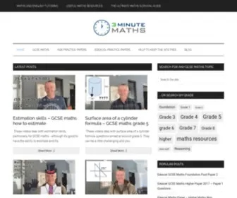 3Minutemaths.co.uk(3 Minute Maths) Screenshot