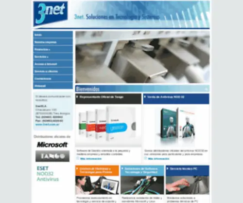 3Net.com.ar(Servicio en Internet) Screenshot