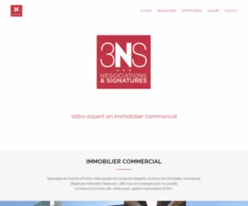 3NS.fr(Immobilier commercial) Screenshot