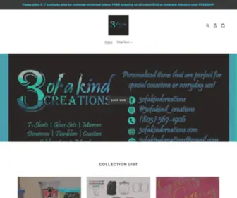 3Ofakindcreations.com(3ofaKind Creations) Screenshot