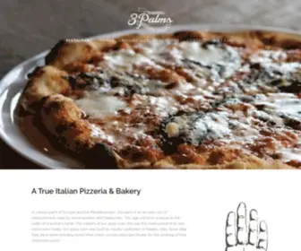 3Palmspizzeria.com(3 Palms Pizzeria and Italian) Screenshot