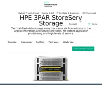 3Par.com(AI-Powered Storage) Screenshot