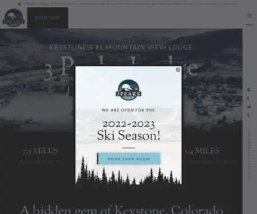 3Peakslodge.com(3Peakslodge) Screenshot