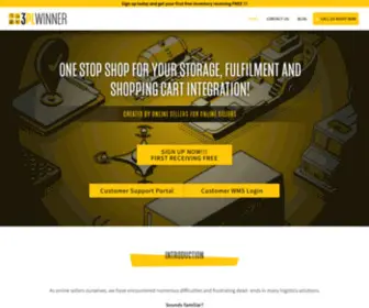 3Plwinner.com(Full solution for storage and fulfilment) Screenshot