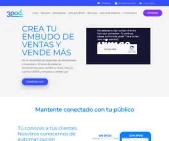 3Pod.io(Plataforma de marketing) Screenshot