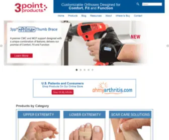 3Pointproducts.com(Orthotics Designed for Comfort) Screenshot