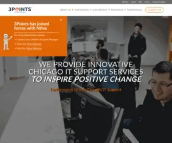 3Points.com(Fully Managed Chicago IT Support Services) Screenshot
