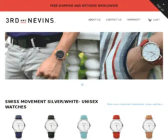 3Rdandnevins.com(Create an Ecommerce Website and Sell Online) Screenshot