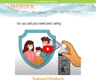 3Rdrockessentials.com(3rd Rock Essentials Chemical Free Skincare and Personal Care) Screenshot